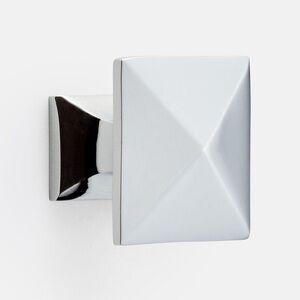2 / Rejuvenation Mission Pyramid Cabinet Knob in polished chrome
